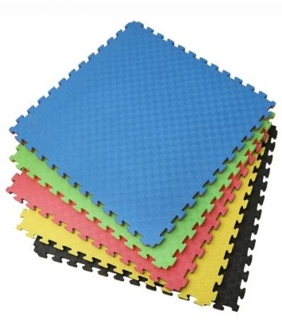 Спортивный мат ( татами) 100x100 см (толщина 2,5 см) синий / красный / желтый / черный / зеленый / желтый